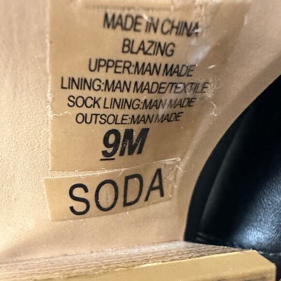 Soda Size 9 Cowgirl Western Embroidered Ankle Boots Bootie Pointed Toe Black - Picture 2 of 13